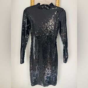 NWOT ✨ Express black sequins dress